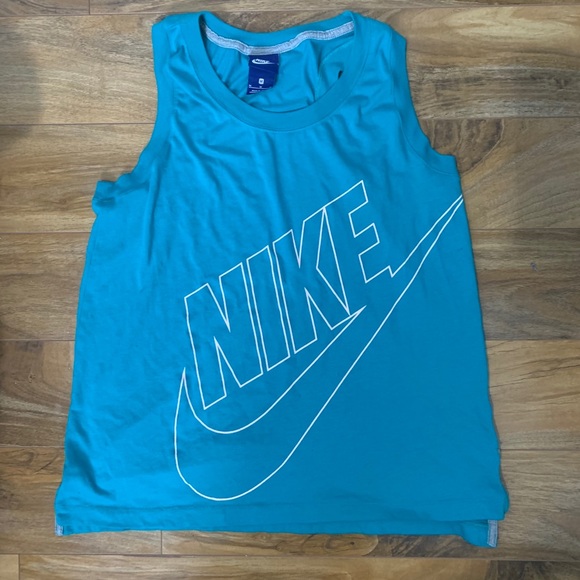Turquoise Nike Muscle Tee - Picture 1 of 2